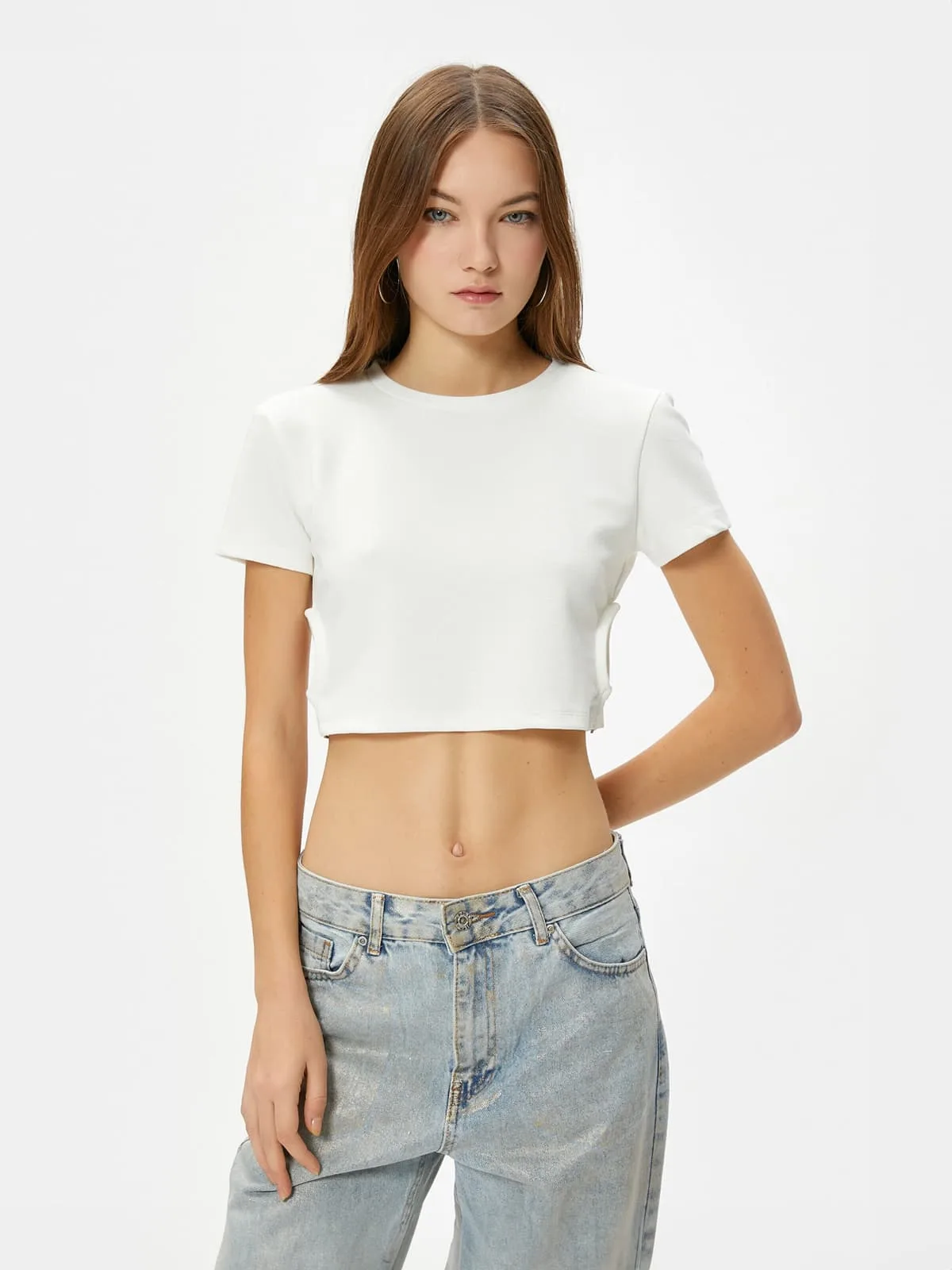Slim Fit Basic Solid Color T-Shirt